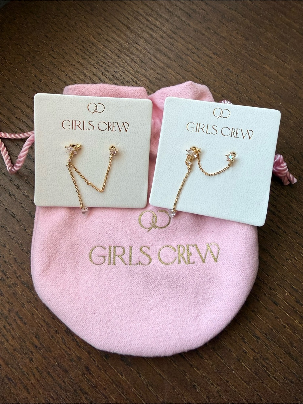 Girls Crew Star Crossed Lover Double Earring (Set of 2)